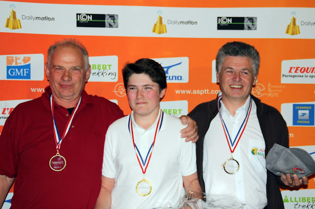 23ème National de Golf à Rouen ! Médaille d'or pour Théo Fischer (au milieu) et Médaille d'Argent pour Alain Maréchal (à droite)  tous les deux de l'ASPTT Belfort ! Un magnifique doublé complèté par Gérard Germain de l'ASPTT Dijon avec une médaille de bronze bien méritée...!!!