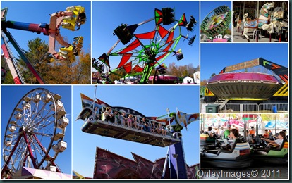 fair rides collage