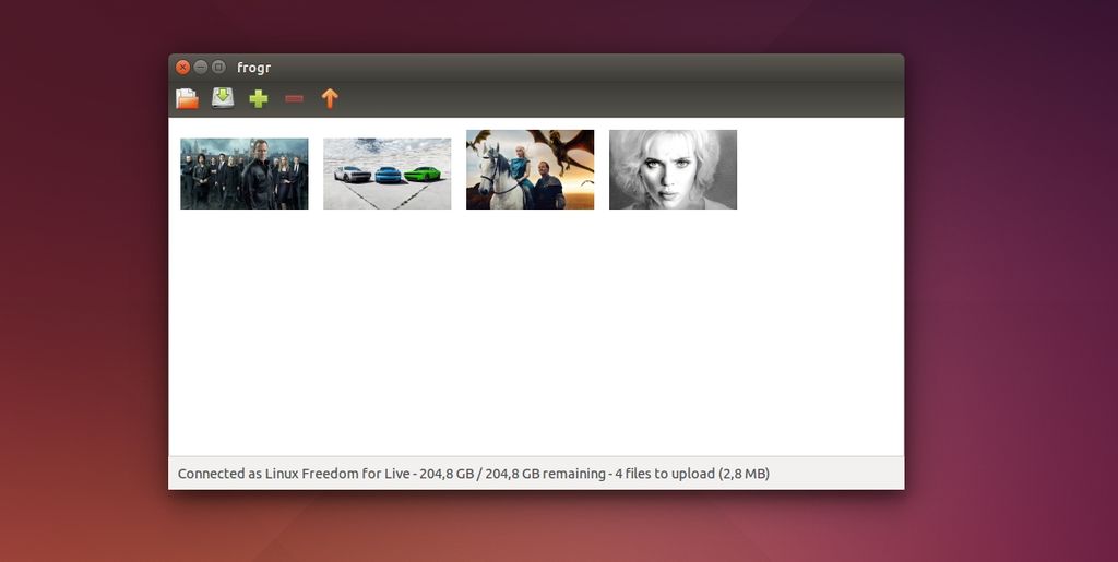 Frogr in Ubuntu 