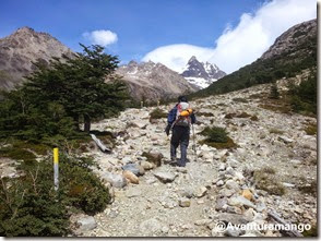 Começo da subida para Laguna de Los Tres Começo da subida para Laguna de Los Tres