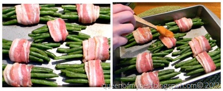 Green Bean Bacon Bundles Collage