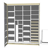 3d Design for Cupboard with Sliding Doors
