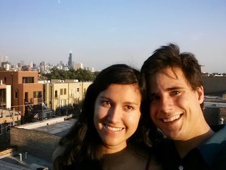 Me & Ellie with the Chicago skyline in the background