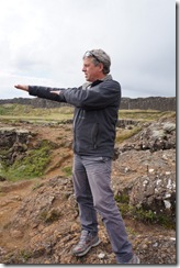 David explaining things at Thingvellier National Park