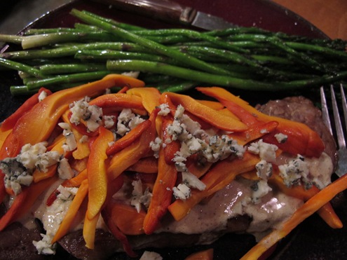chicken of the woods on steak chicken of the woods on steak