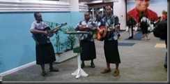welcoming band in fiji