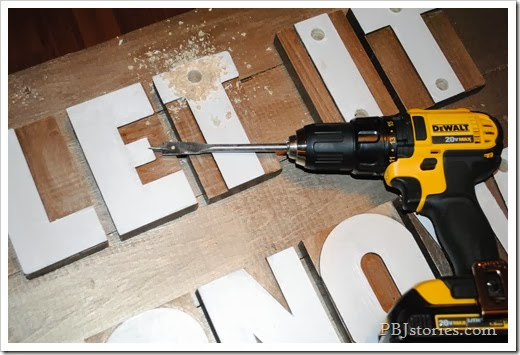 DIY Marquee Sign with metallic finish DIY Marquee Sign with metallic finish