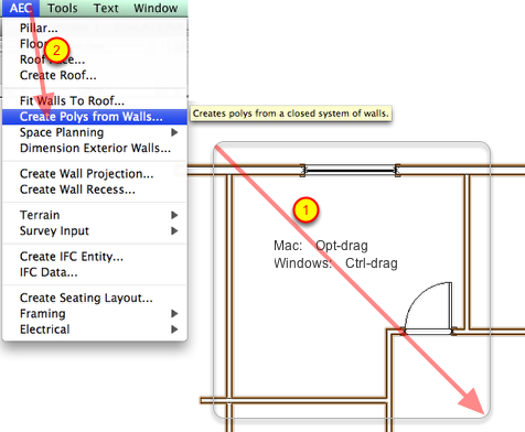 Changing A Space To A Room With Walls In Vectorworks Changing A Space To A Room With Walls In Vectorworks