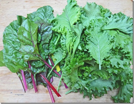 Chard and mustard