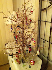 Dec 24 - Our ' International' Christmas tree with a memento of every country we have visited.