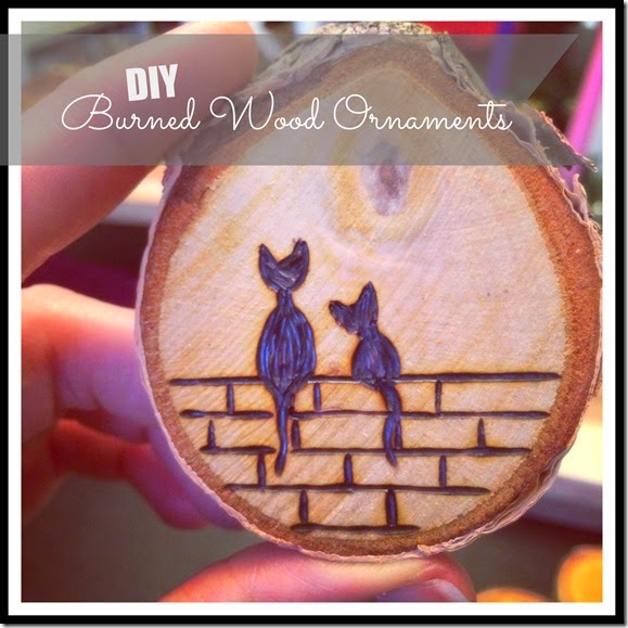 DIY Burned Wood Christmas Tree ornaments | Collecting the Moments