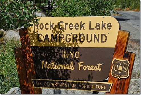Rock Creek Lake Sign