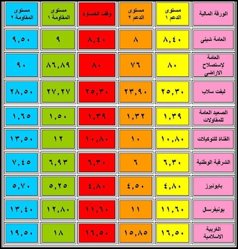 البورصة المصرية-الدعم والمقاومة