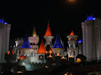 Excalibur at night.
