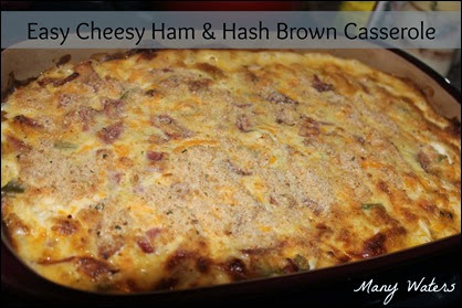 Many Waters Easy Cheesy Ham & Hash Brown Casserole