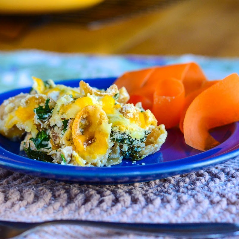 Chicken kale and parsley casserole