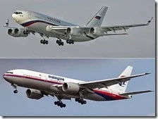 L'aereo di Putin e l'aereo della Malaysia