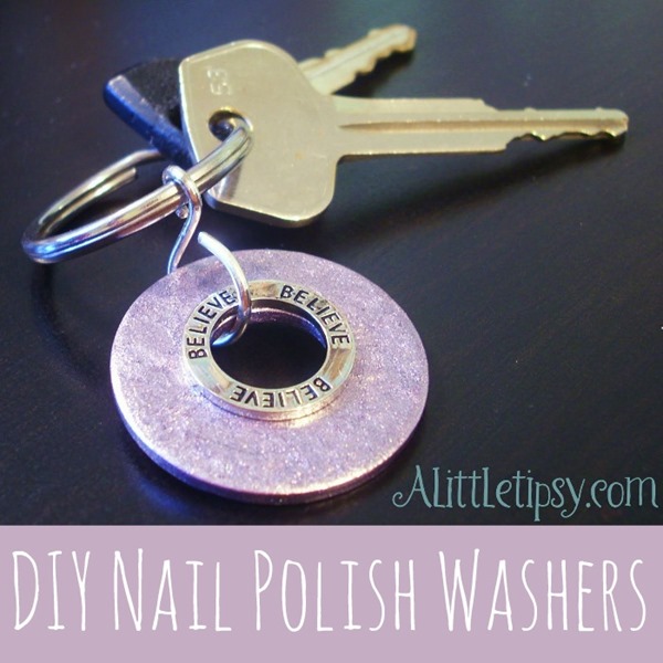DIY Nail Polish Washers by A Little Tipsy