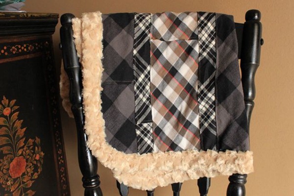 DIY baby boy blanket