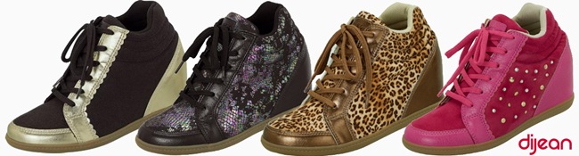 Dijean lança sneakers com salto embutido com preços mais acessíveis. sneaker dijean modelos colecao 1