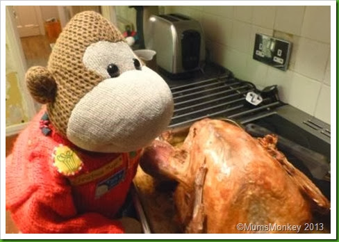 cooked one legged turkey