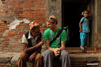 Chatting with an old man