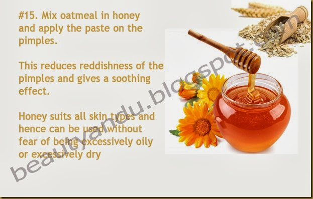 Oatmeal Honey home remedy 15