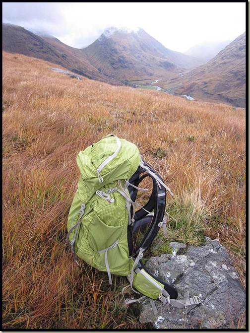 Lowe Alpine Nanon 50:60 Hyperlite Backpack - as a day sack Lowe Alpine Nanon 50:60 Hyperlite Backpack - as a day sack