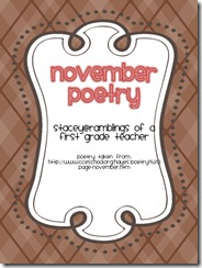 November poetry cover page