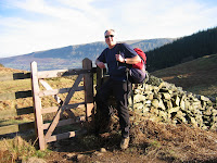Alan Pinkney, Walk Leader, on the trail.