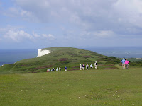 Walking across Tennyson Down.