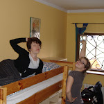 Yev and Alexi, posing in the Krakow hostel!