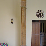 Braishfield oak frame Pool building post interior completed Hampshire