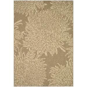 Martha Stewart Living Crysanthamum Rug in Coffee/Sand. (homedepot.com)