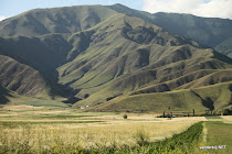 Kyrgyz/ Kazakh mountains at Lake Issyk Kul