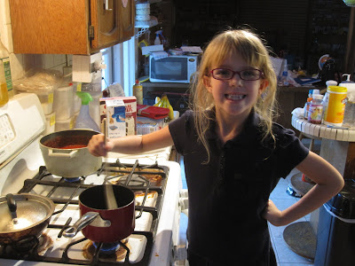 Amara Stirring the Chocolate and Butter