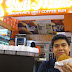 Hubby showing off his Roti Mum fix