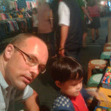 Christopher and I at the night market