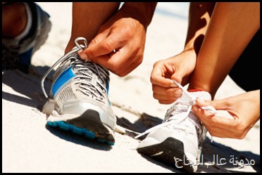 Getting ready for jogging Getting ready for jogging