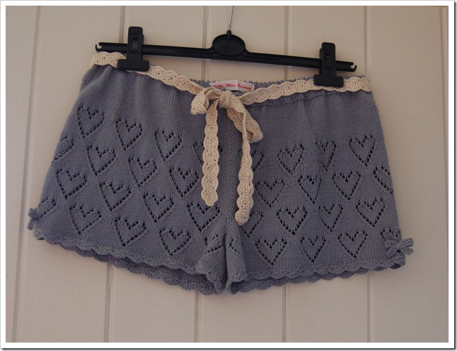 GREY SWEET HEART SHORTS