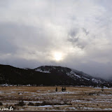 Sol tentando sair!!! -  Rocky Mountain National Park - Estes Park, Colorado, EUA