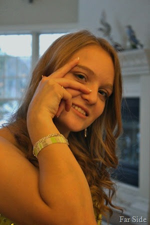 Paige modeling the bracelet