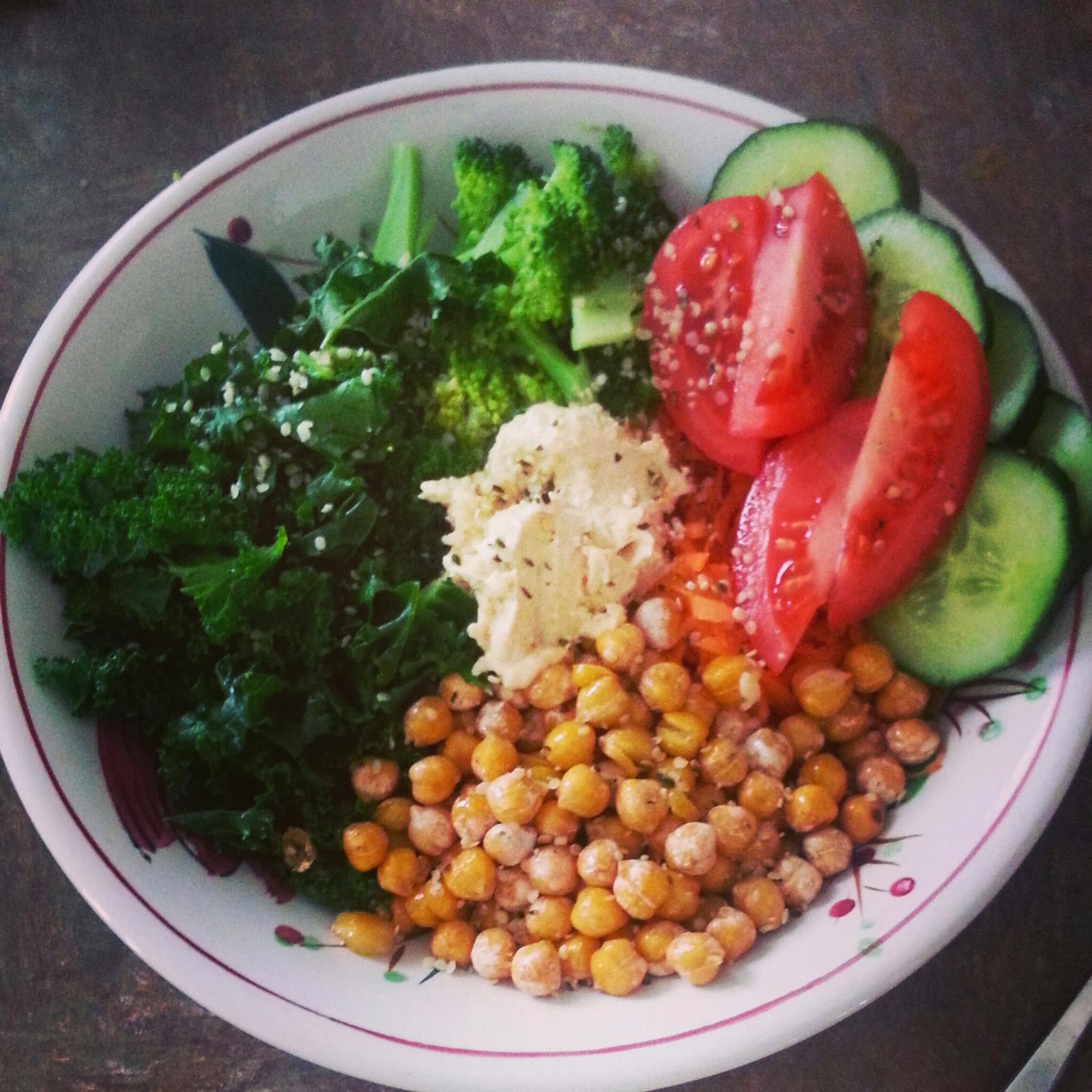 Simple Vegan Recipes Hummus Rice Bowl