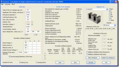 Output transformer calculator program Output transformer calculator program