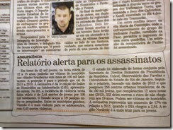 Adolescência Relatório alerta para os assassinatos - www.rsnoticias.net
