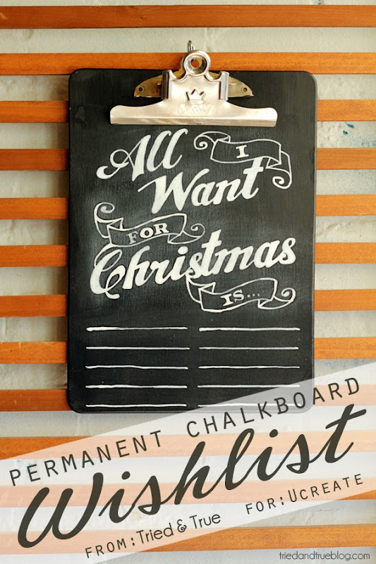 Chalkboard Wish List Tutorial by Tried and True