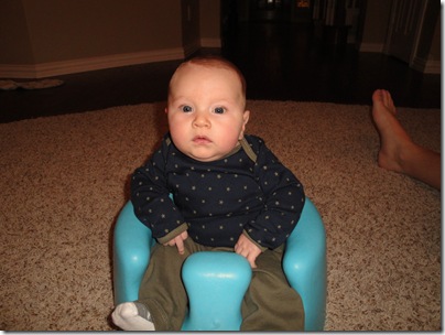 1.  Better at sitting in the bumbo
