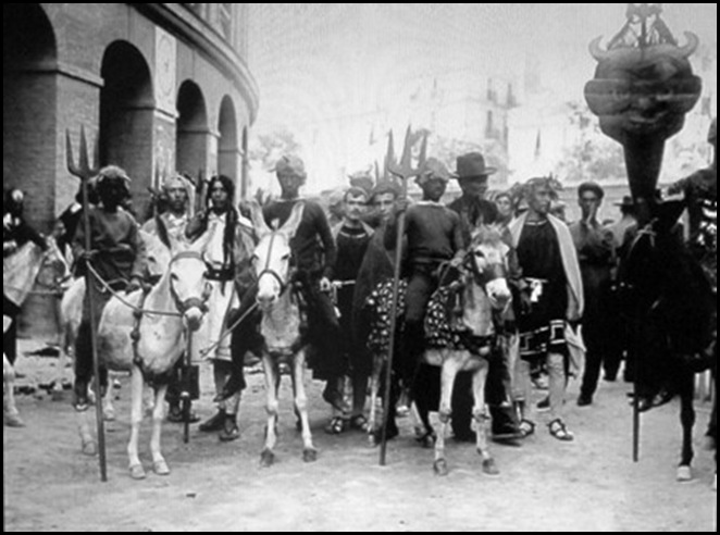 carnaval ante la plaza de toros1902