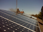 Installation of 4.9 kilowatt solar array near Napanee under the microFit program.