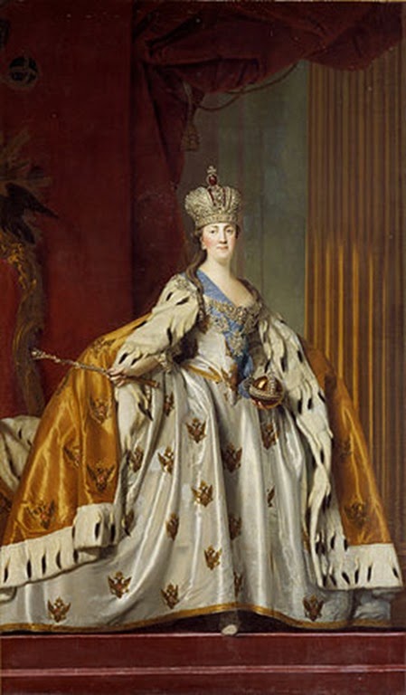 Catalina II La Grande, Emperatriz de Rusia. Obra de Virgilius Eriksen.